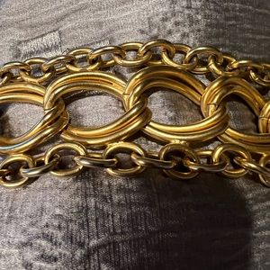 Gold Lion’s Head Chain Belt